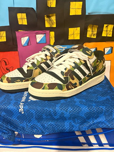 Adidas bape forum low - x,