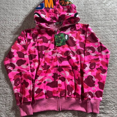 Bape men pink full zip - men's,